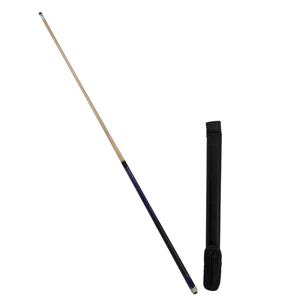 McDermott M61E Velocity Blue Maple Irish Linen Wrap Handle Vintage Pool Cue - Picture 2 of 15